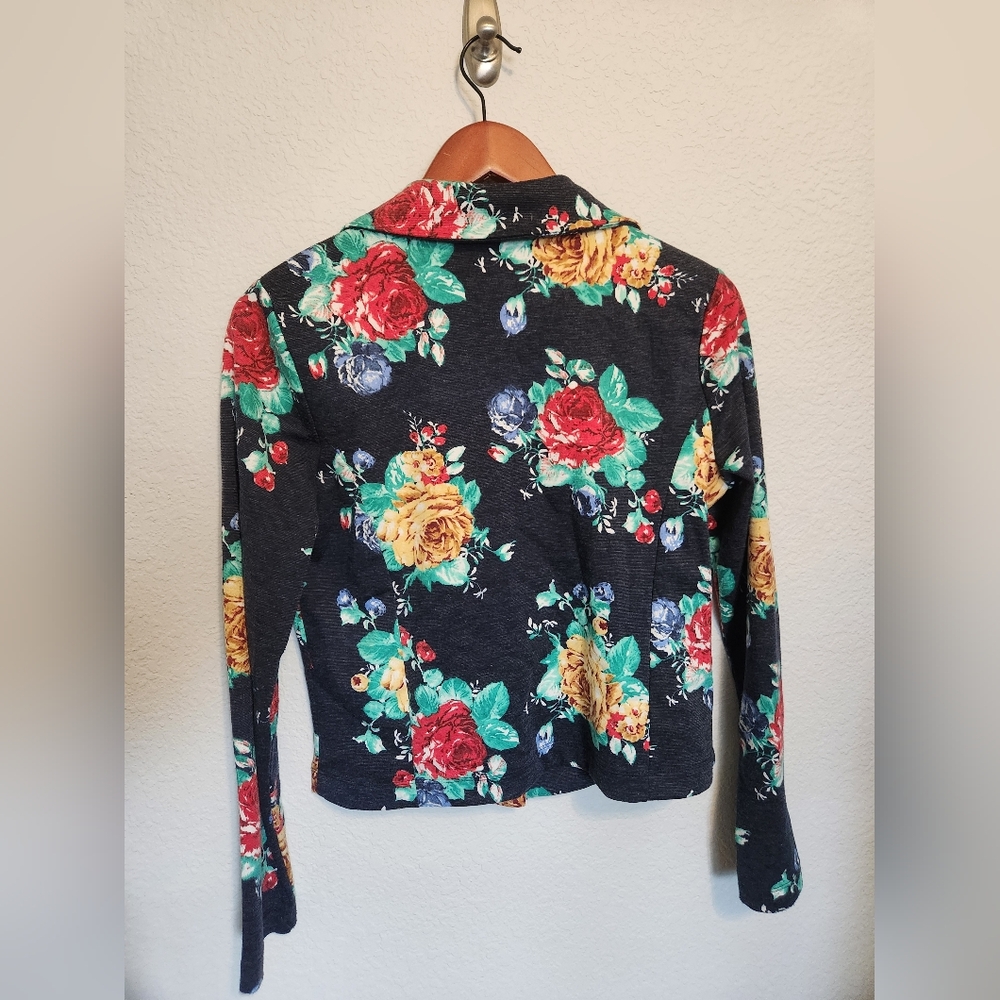 Floral Stretch Blazer - Picture 2 of 3